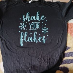 Black Kids Shirt with Glittery Design